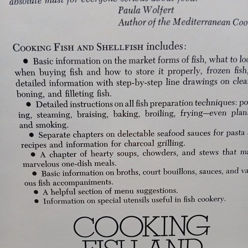 COOKING FISH AND SHELLFISH RUTH A SPEAR HARDCOVER 1st Edition‎ HC DJ